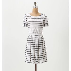 🚫Sold🚫Anthropologie Scalloped Striped Dress